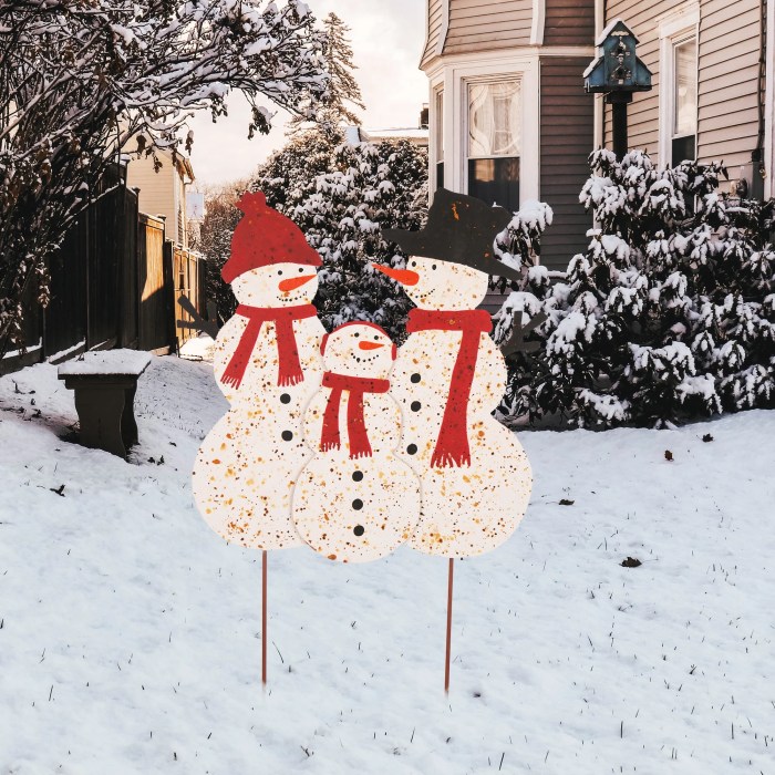 Christmas yard decoration stakes