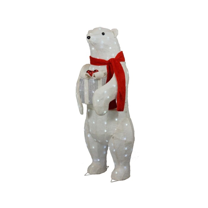 Christmas polar bear outdoor decoration