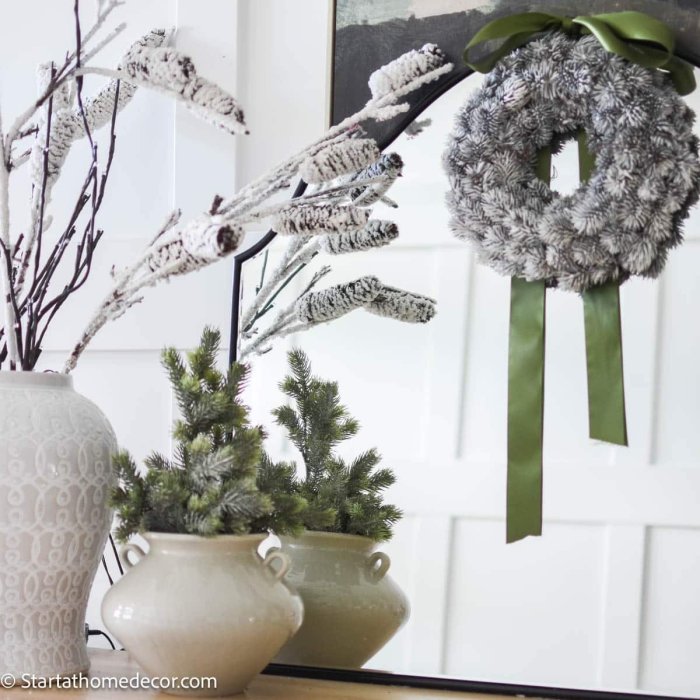 Christmas mirror decoration ideas