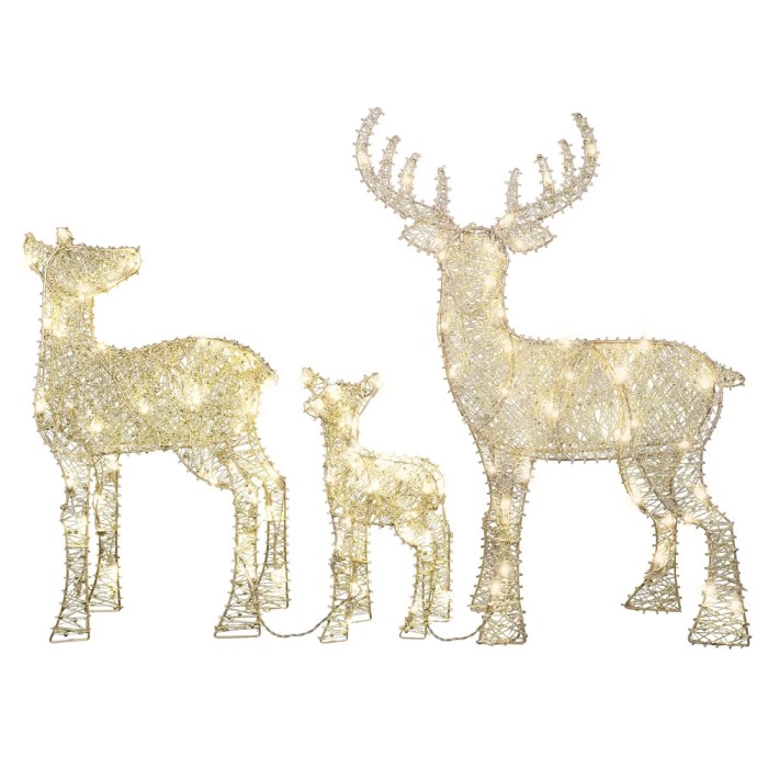 Deer family christmas decoration