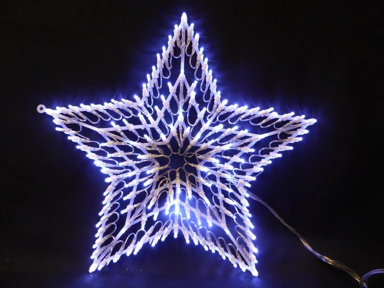 Lit star christmas decoration