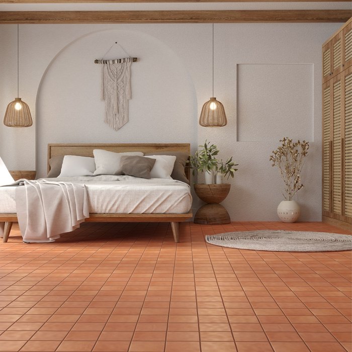 Floor and decor terra cotta tile