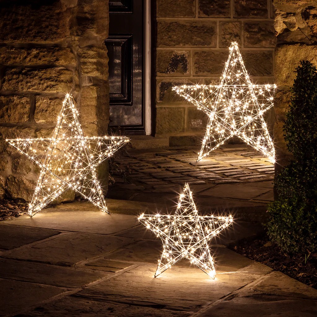 Christmas outdoor lights light star ideas lighting shooting make garden stewart martha genius