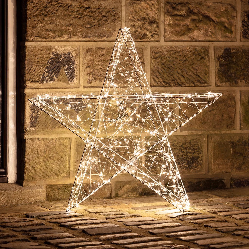 Star outdoor lights christmas led decoration blue moravian holiday stars lighting lowes specialists ft