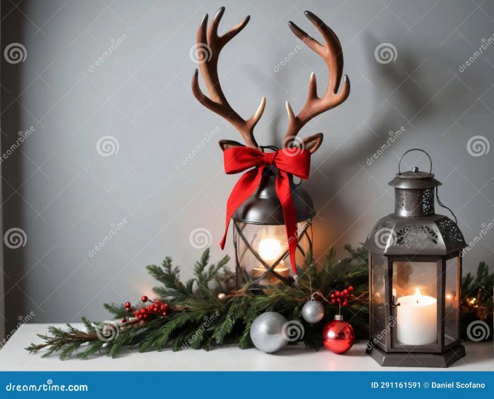 Deer head christmas decoration