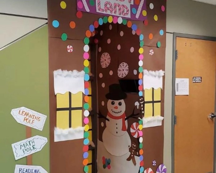 Classroom door decoration ideas christmas