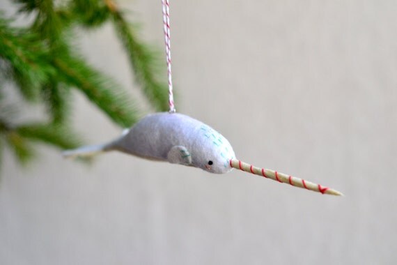 Narwhal christmas outdoor decoration