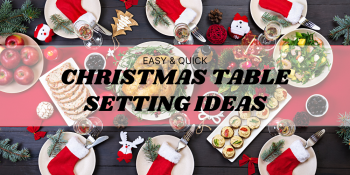 Christmas dinner table decoration ideas