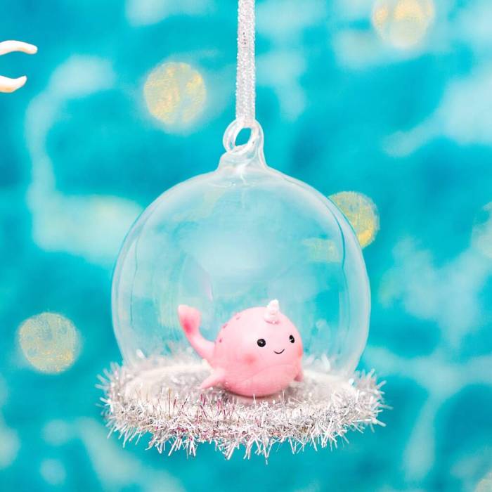 Narwhal christmas outdoor decoration